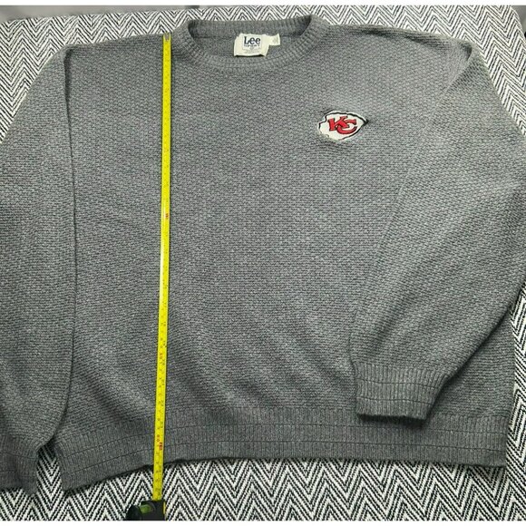 Lee Sport Other - Kansas City Chiefs Lee Sport Knit Gray Sweater XL Men's NFL Team Logo Crewneck